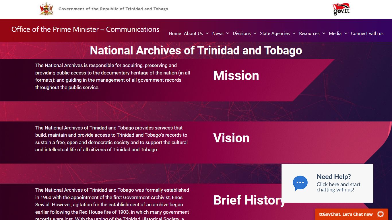 National Archives - Office of the Prime Minister – Communications